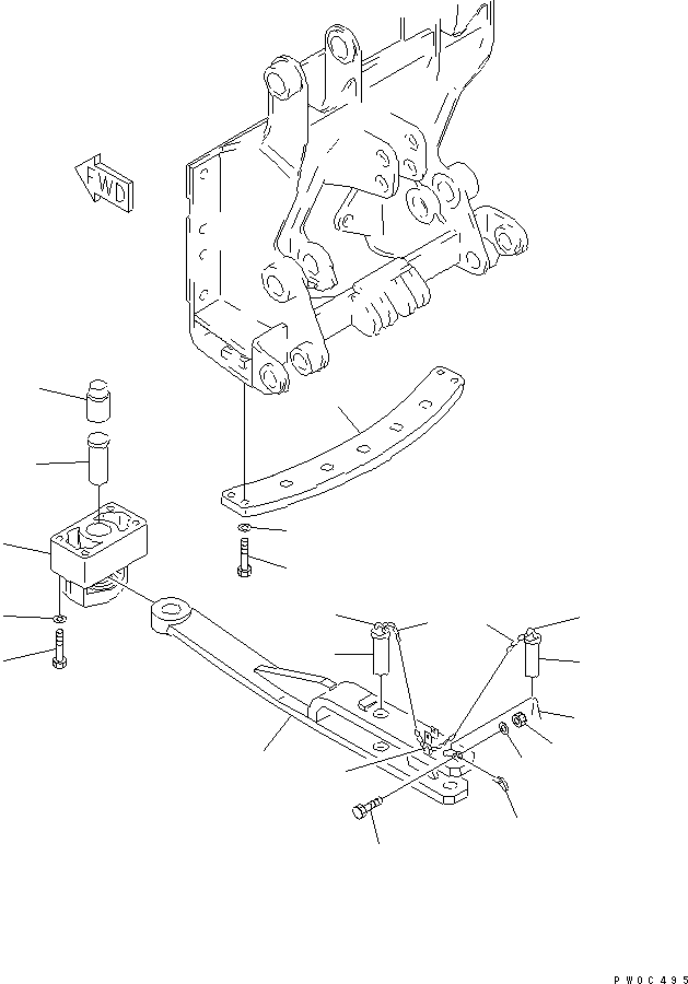 Направляющая 12G-X54-1380 KOMATSU
