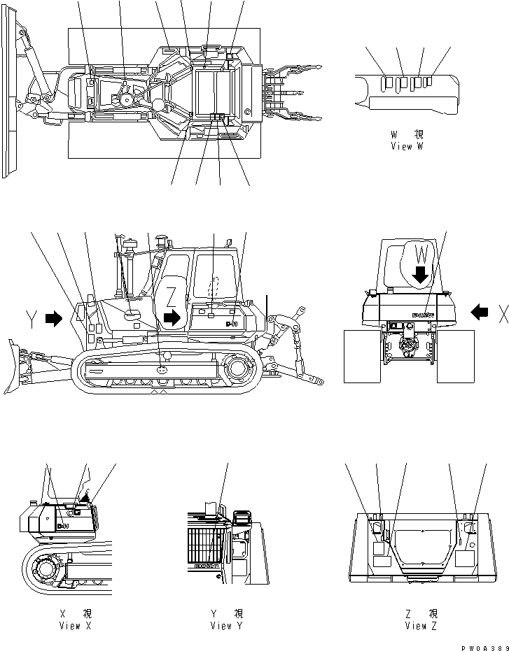 Табличка безопасности 12G-98-51130 KOMATSU