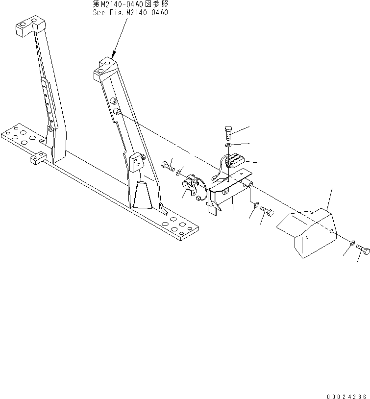 Кронштейн 12G-06-62280 KOMATSU