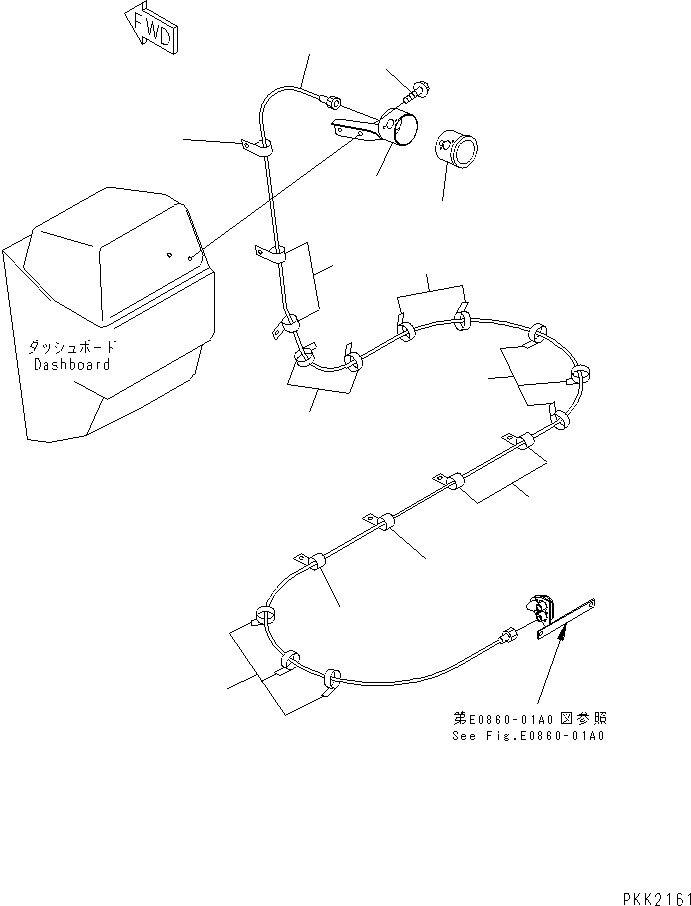 Кабель 08604-40030 KOMATSU