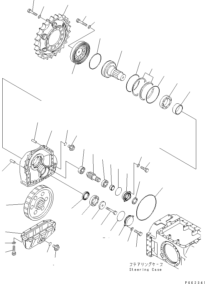 FINAL DRIVE ASS'Y,R.H. 12G-27-00020 KOMATSU