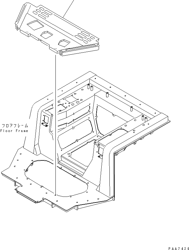 Коврик 12G-54-55111 KOMATSU