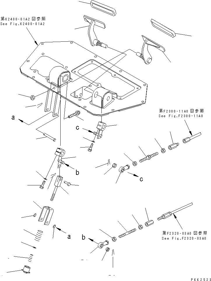 Педаль 12G-43-51530 KOMATSU