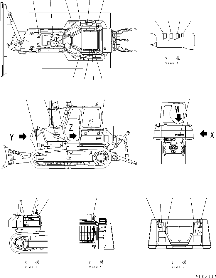 Табличка смазки 12G-98-51110 KOMATSU