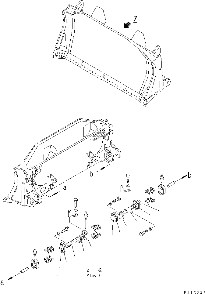 ARM,R.H 198-71-51540 KOMATSU