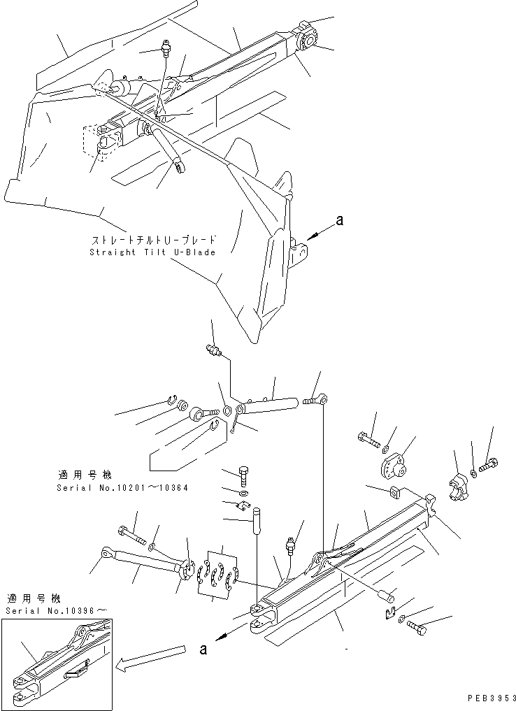 Рама правая 198-71-32340 KOMATSU