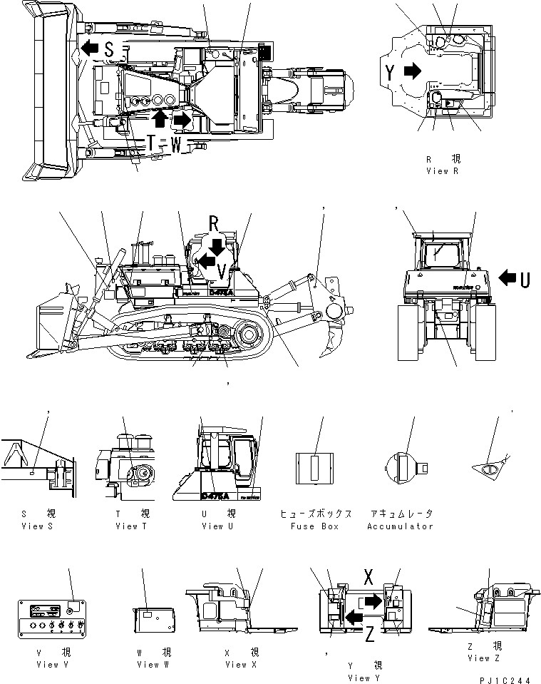 PLATE,LABOR SAFETY & HYGINE LAW 198-98-51420 KOMATSU