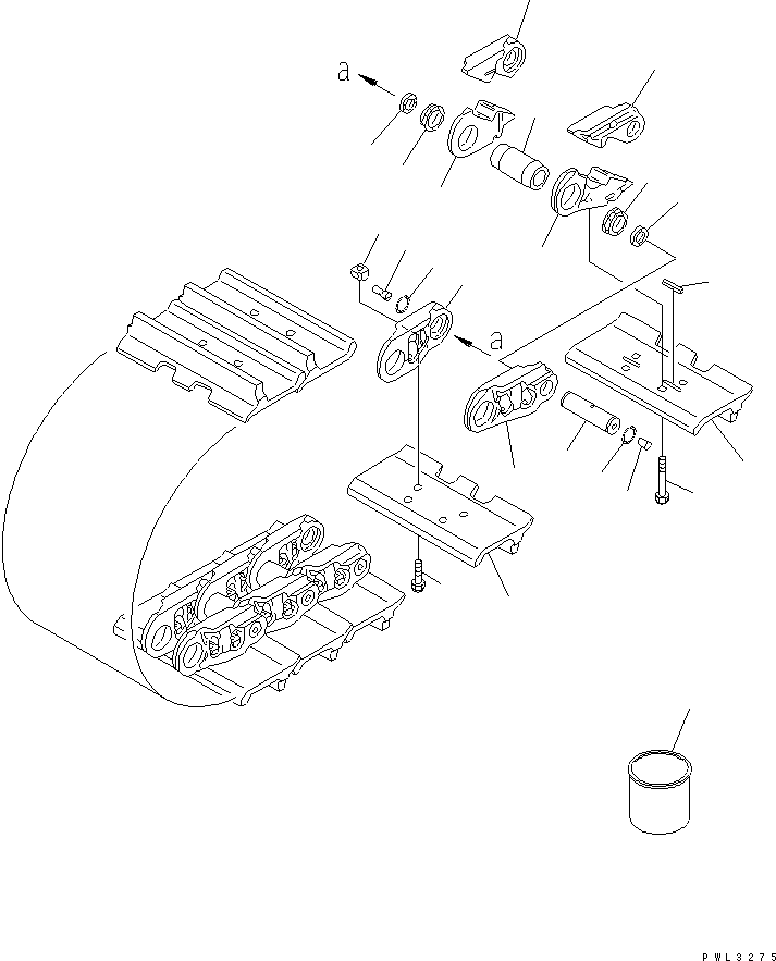 Башмак гусеницы в сборе 198-32-02182 KOMATSU