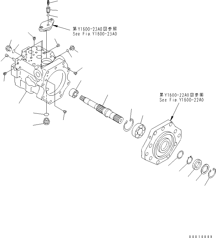 Насос в сборе 708-1W-01632 KOMATSU