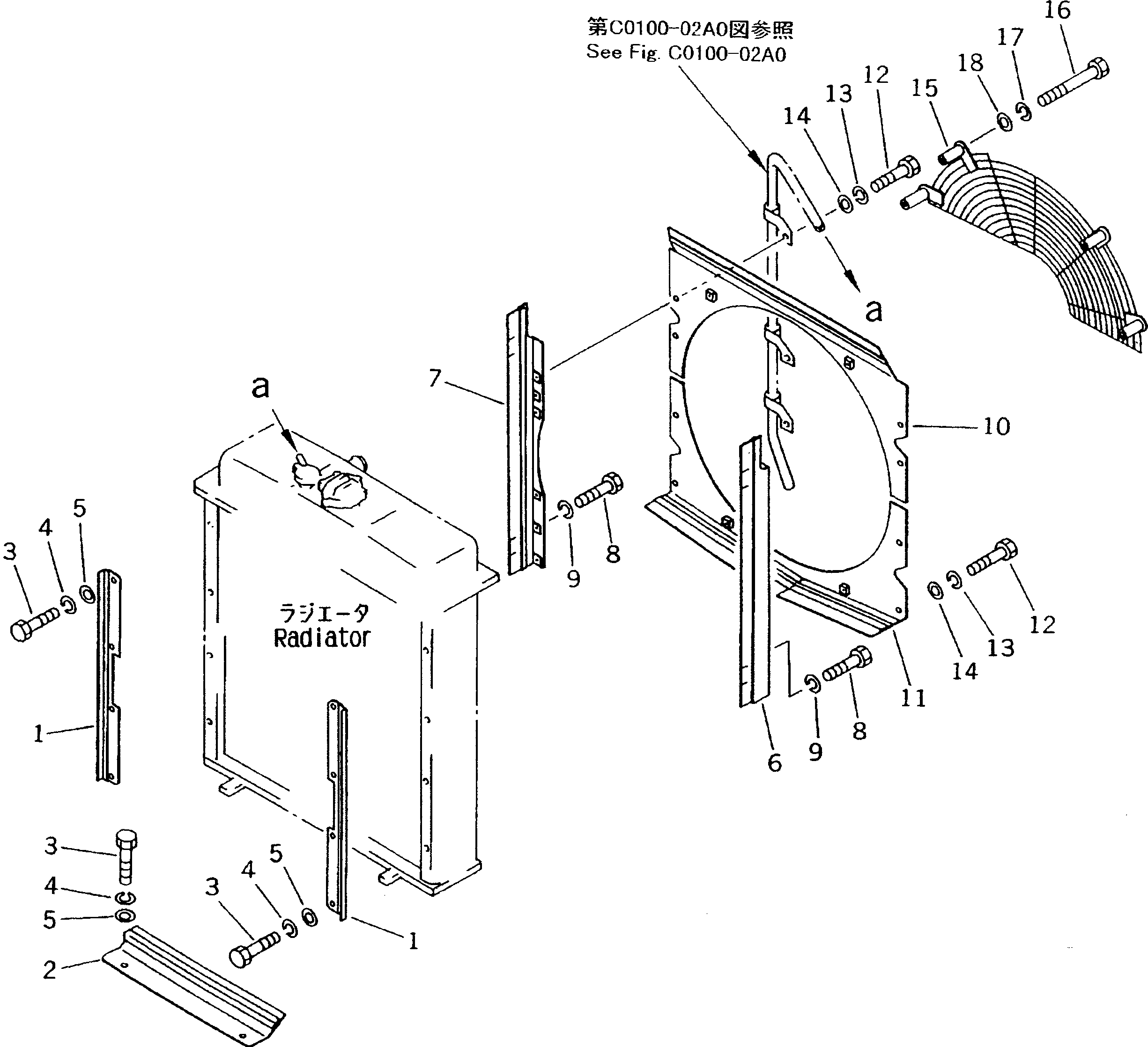 GUARD,FAN 13G-03-51250 KOMATSU