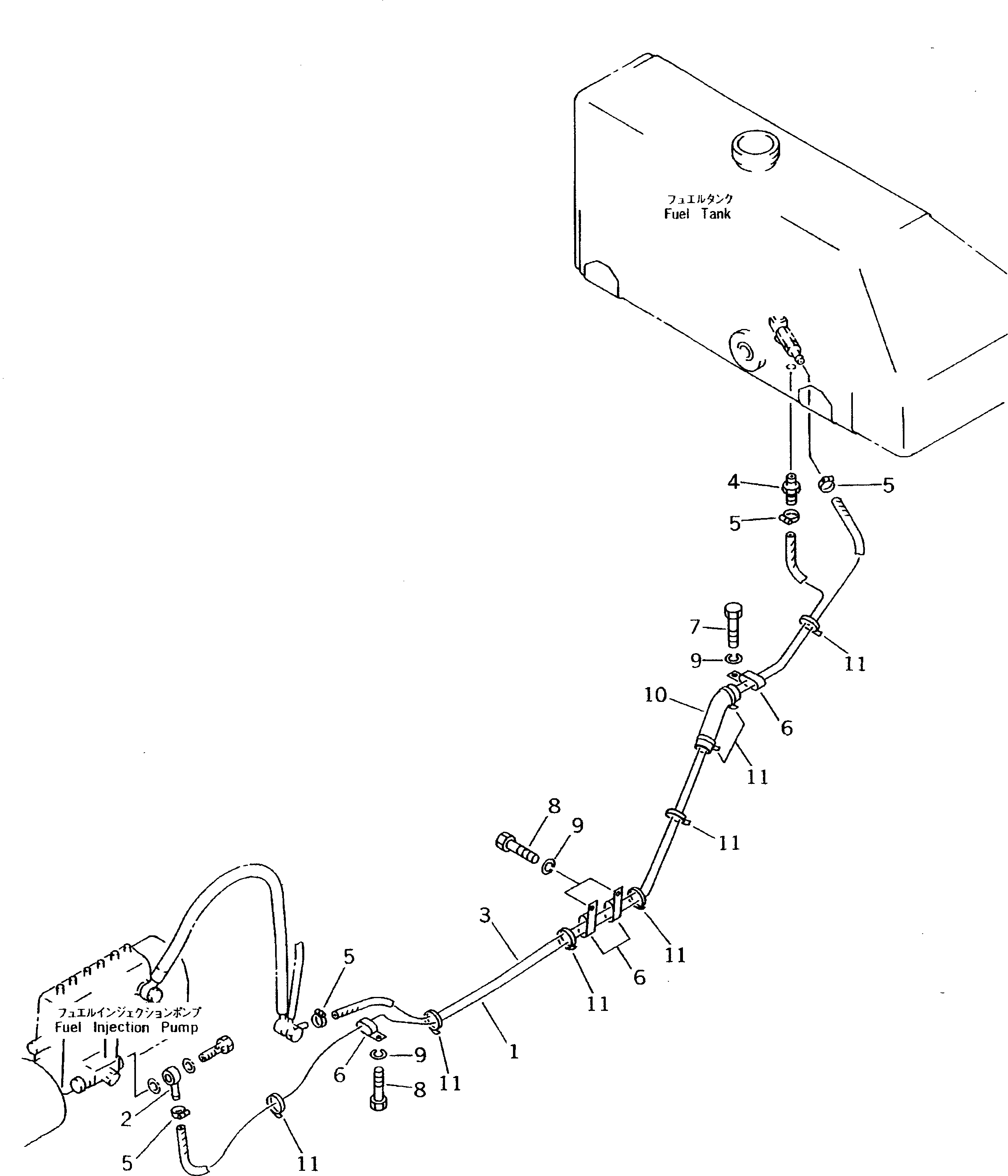 Шланг 07288-21025 KOMATSU