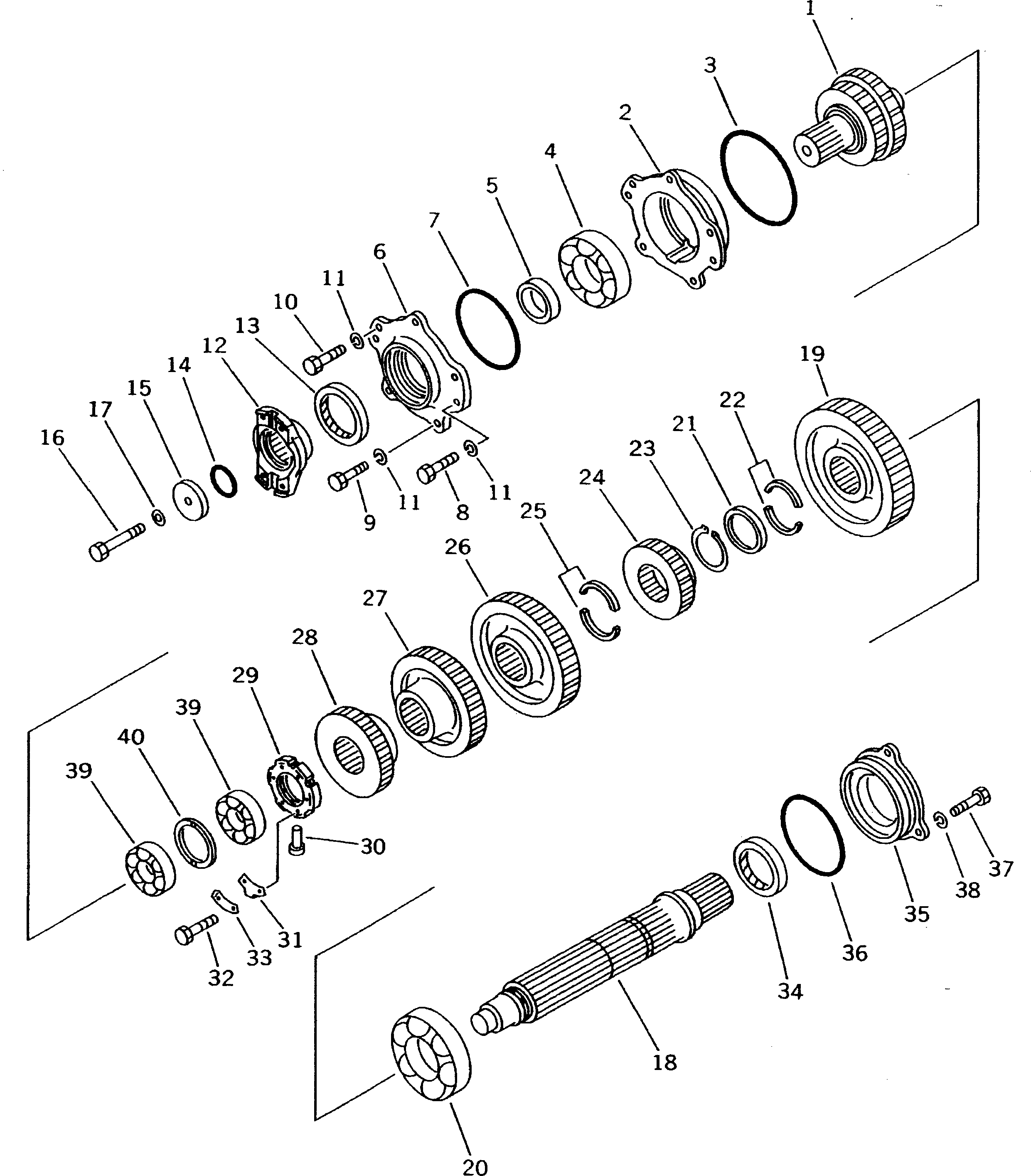 GEAR¤ 27 TEETH 13F-14-34290 KOMATSU
