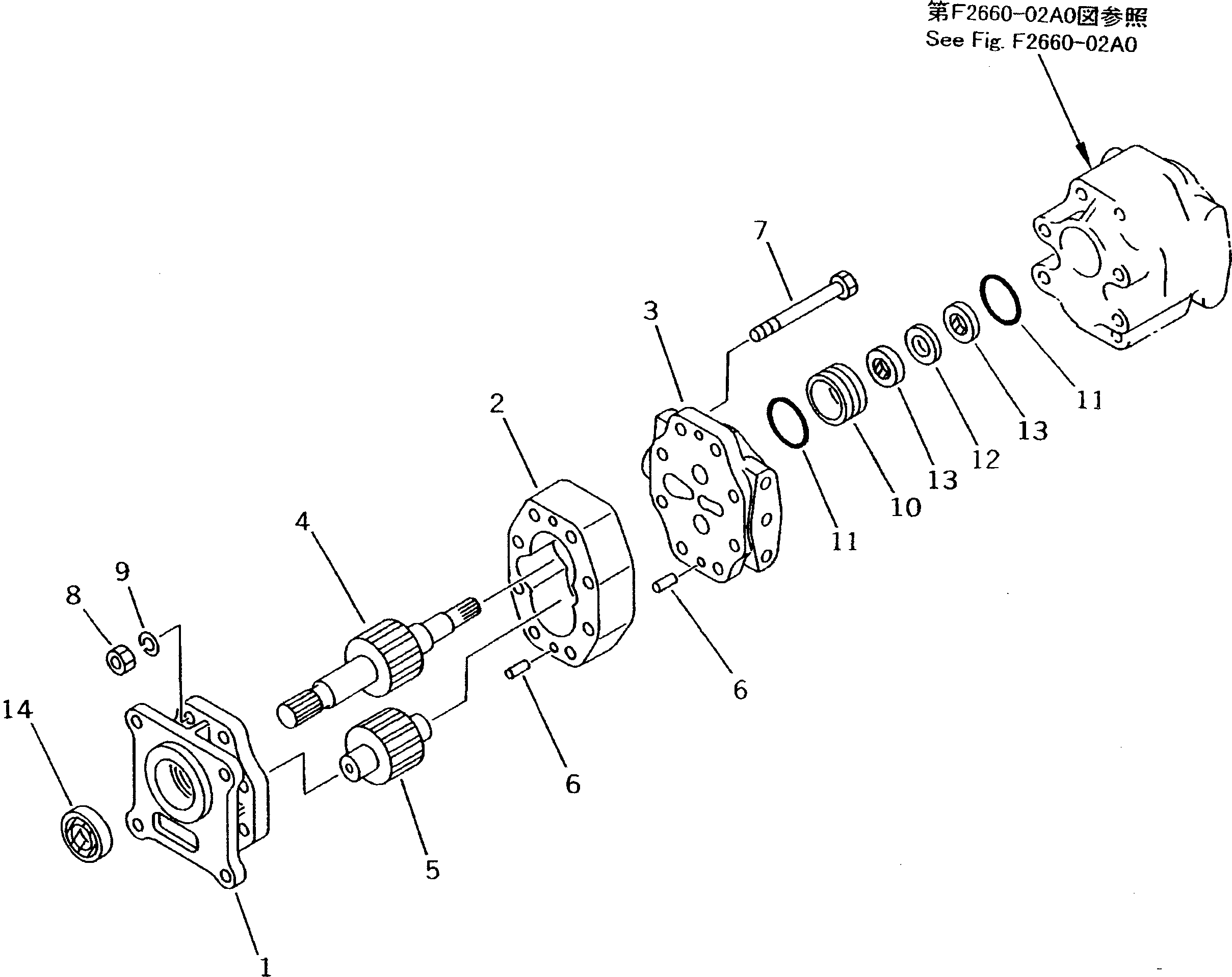 Ведущая шестерня (\7\07429-71340) KOMATSU