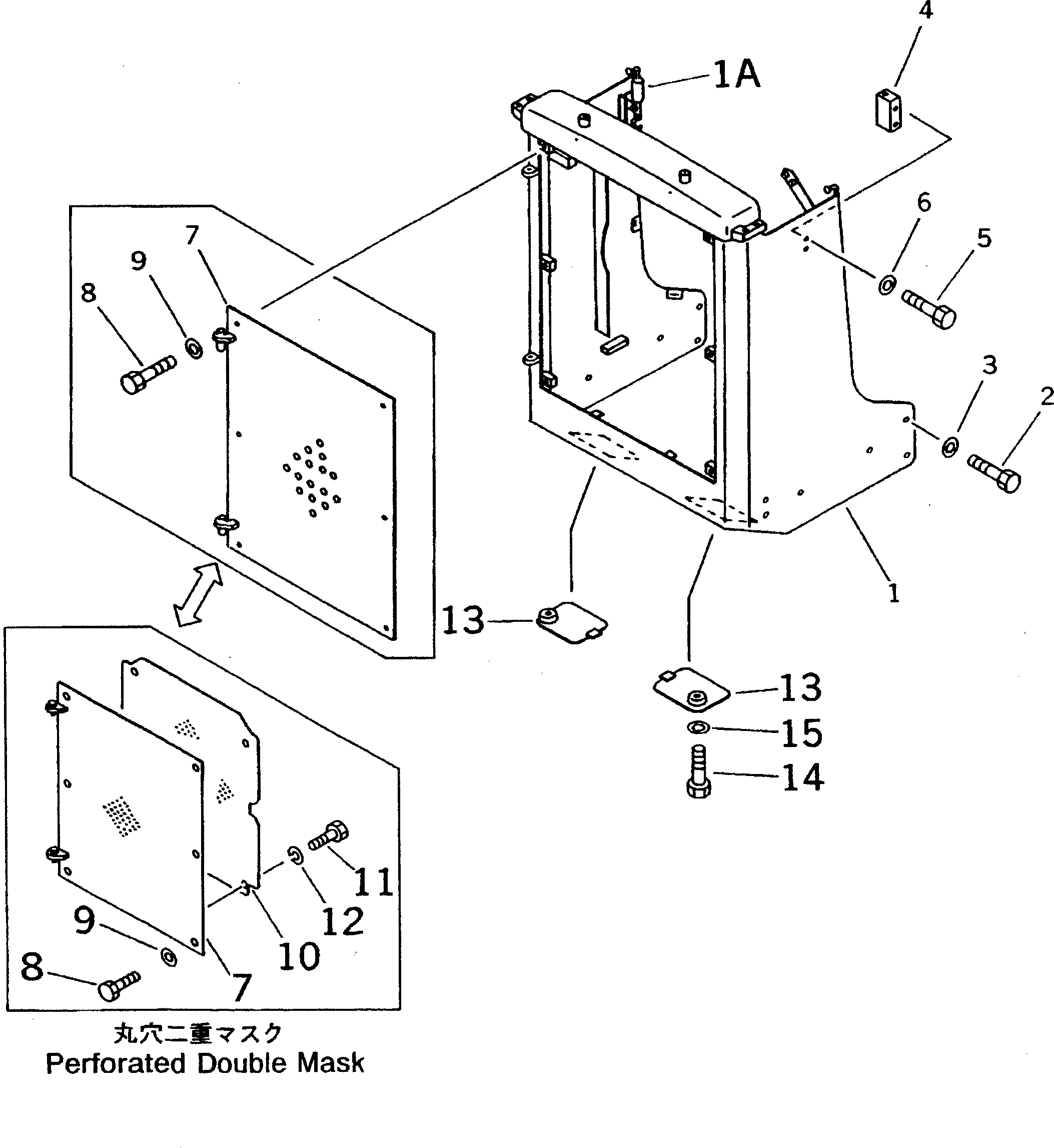 MASK 13F-54-31220 KOMATSU
