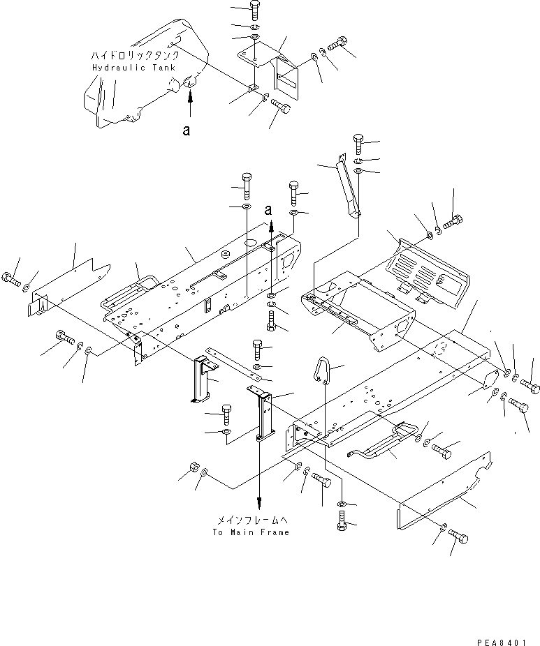 Крышка правая 13F-54-32150 KOMATSU