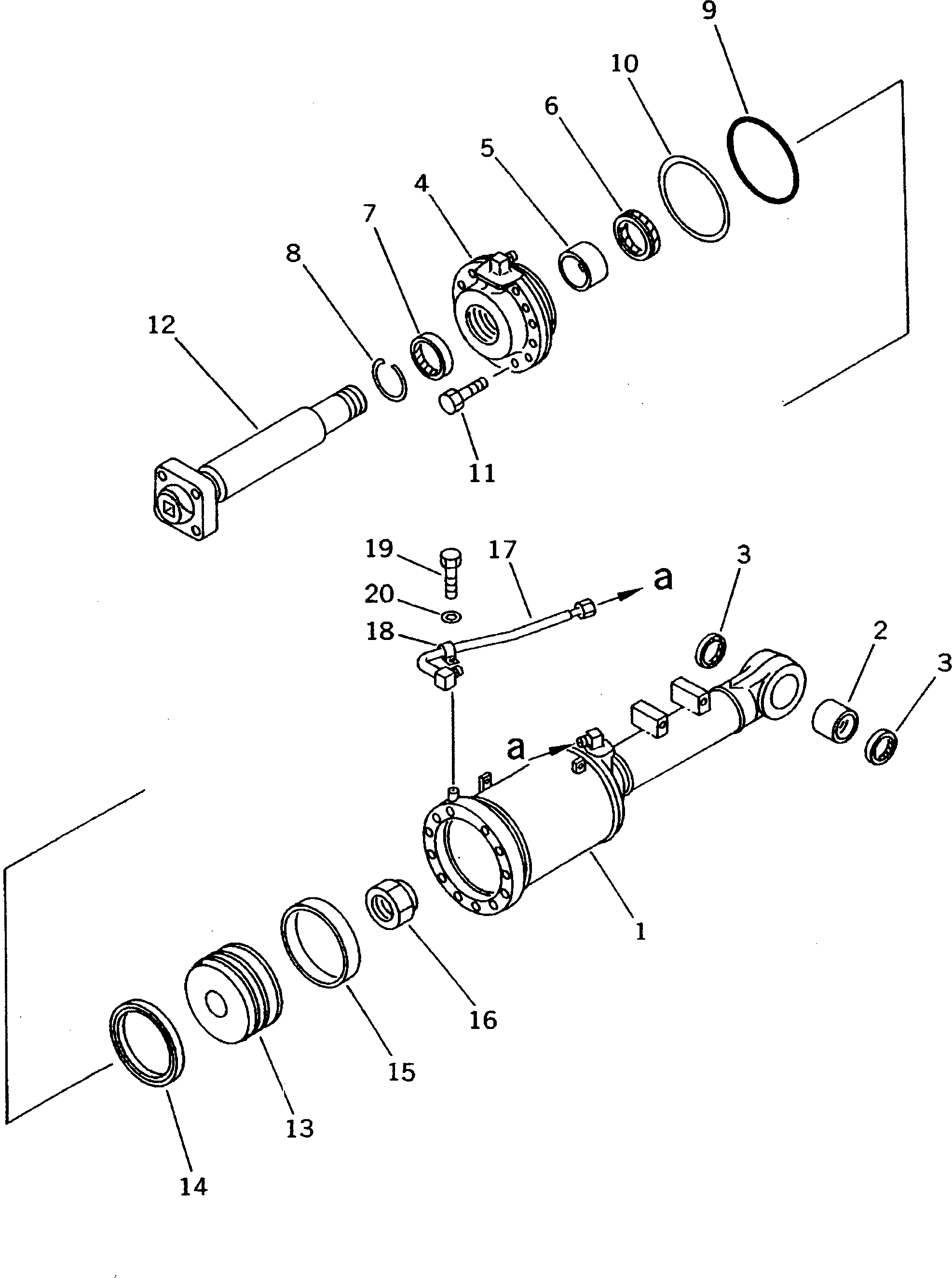 CYLINDER ASS'Y,TILT 13F-63-02030 KOMATSU