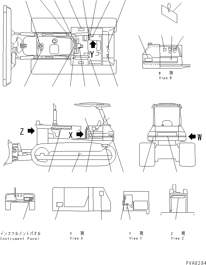 PLATE¤ OPERATING,STARTING SWITCH 09683-0000F KOMATSU