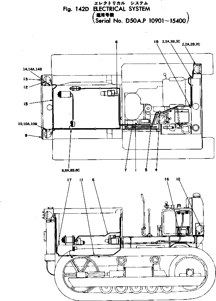 CABLE ASS'Y D50-E355A KOMATSU