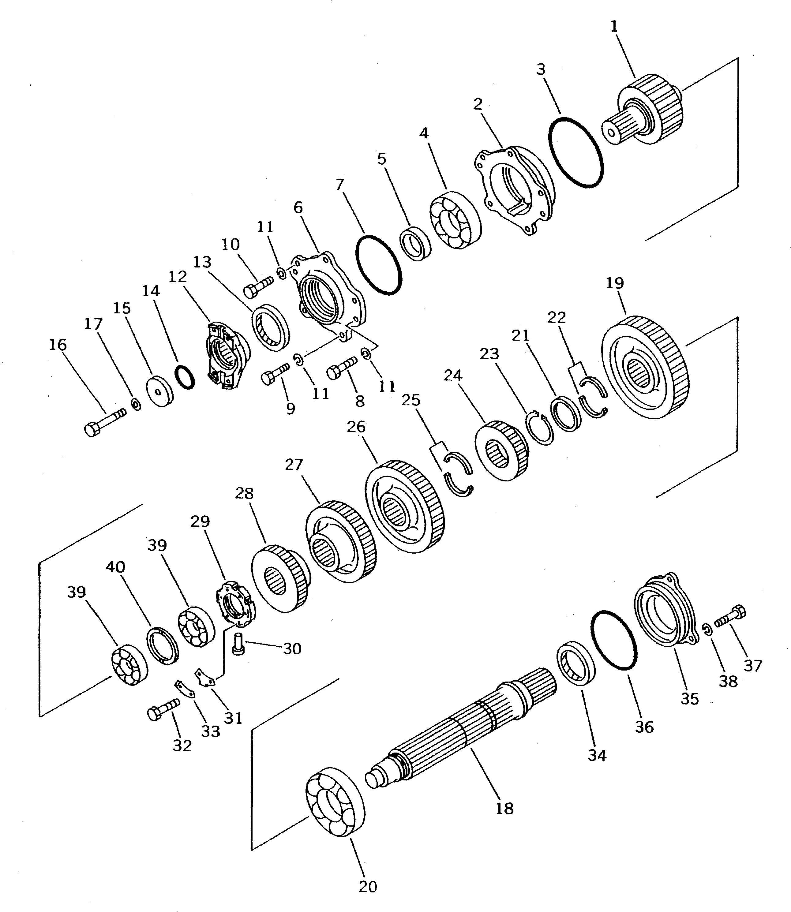 GEAR¤ 24 TEETH 13F-14-34230 KOMATSU