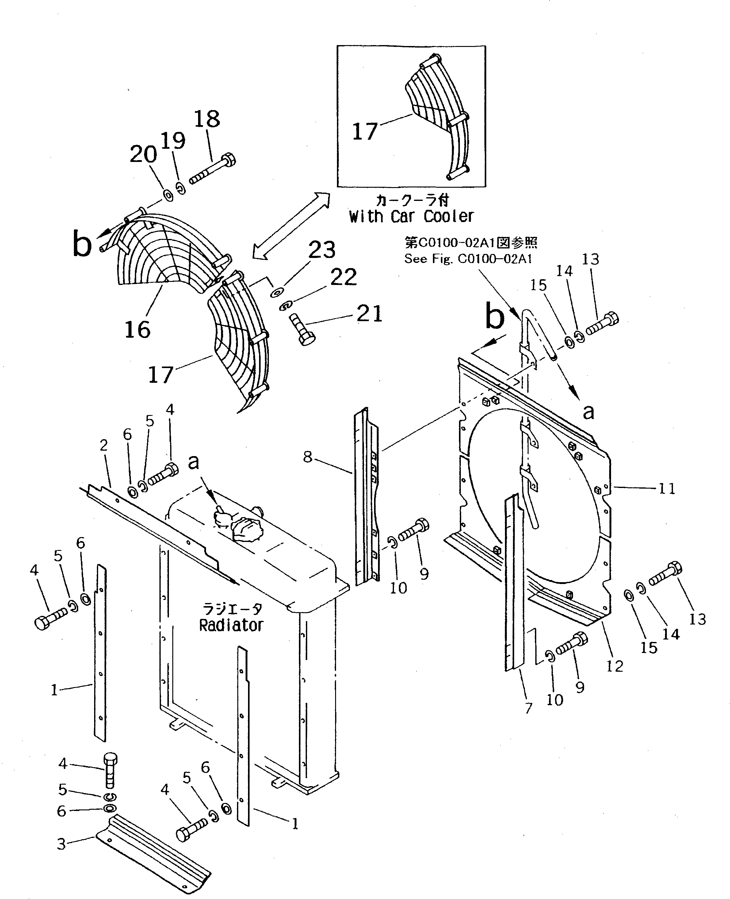 GUARD,FAN (FOR CAR COOLER) 134-03-32340 KOMATSU