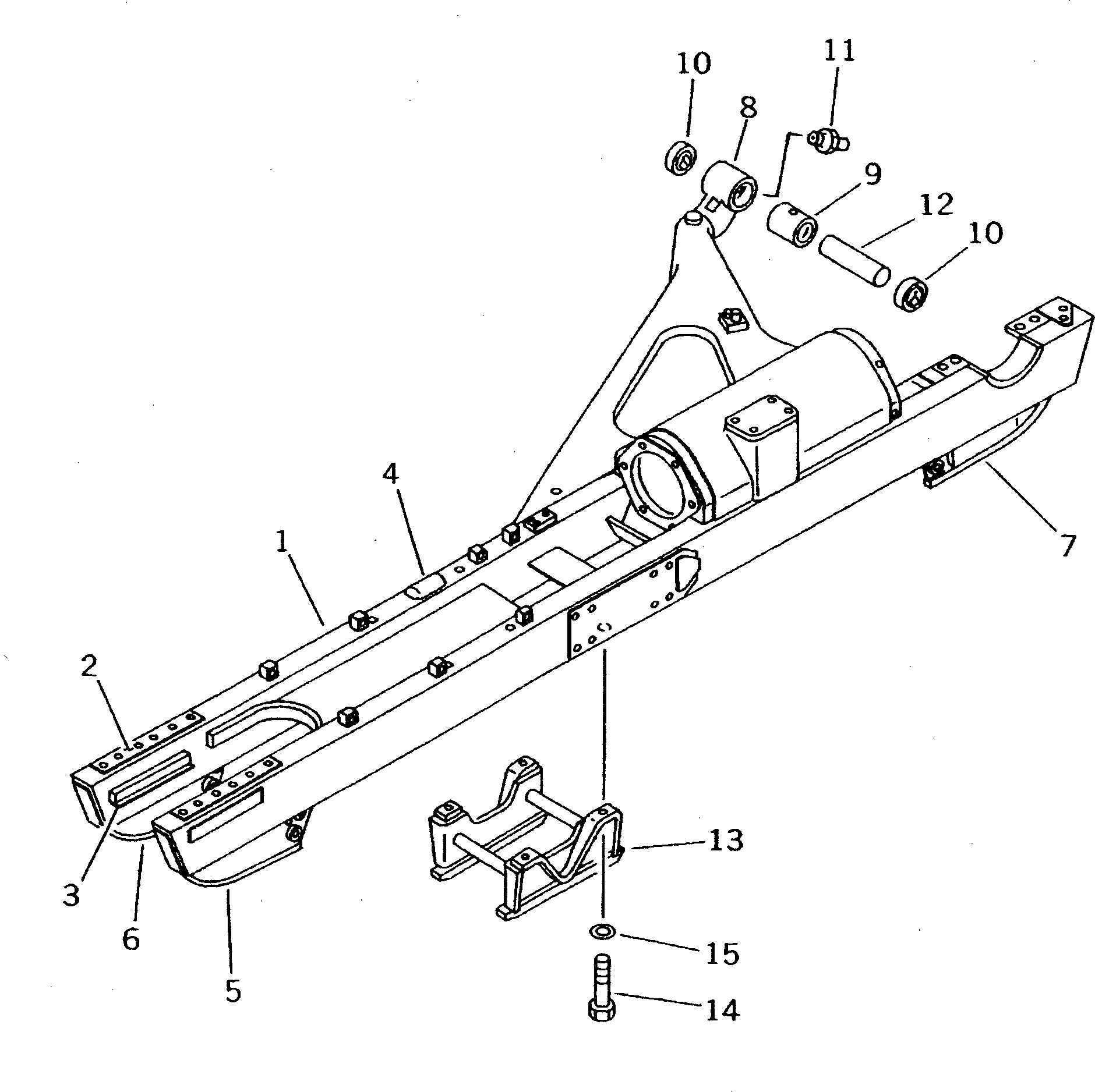 FRAME,TRACK¤ L.H. 13F-30-31111 KOMATSU