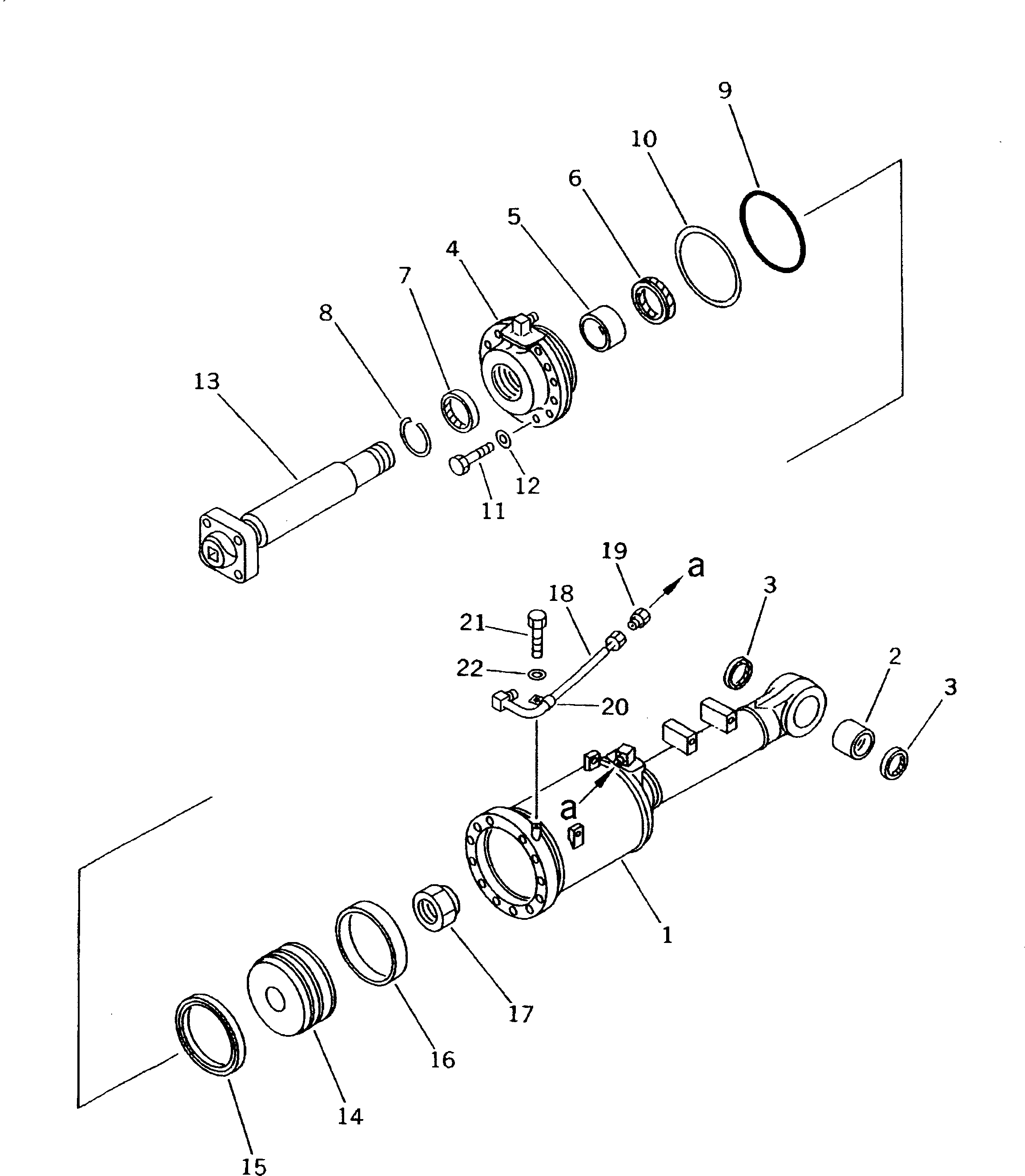 CYLINDER ASS'Y,PITCH 13F-63-02040 KOMATSU