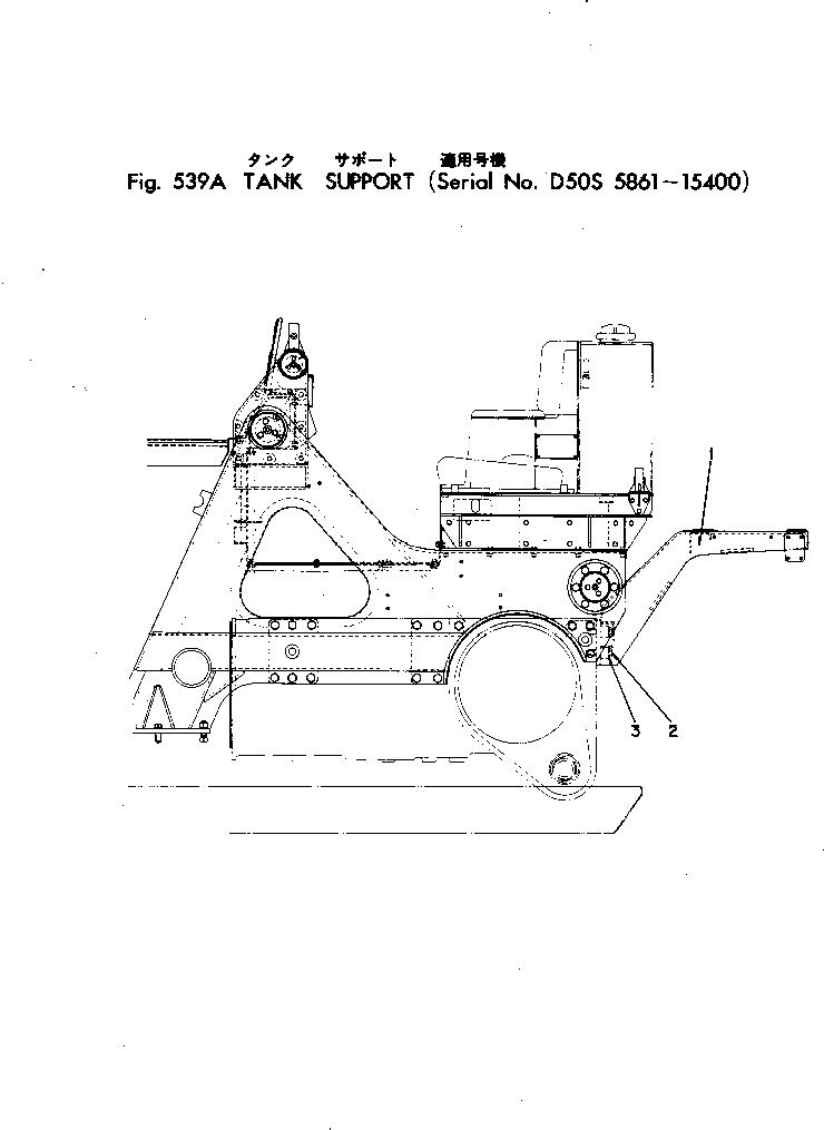 Рычаг D50S-M166A KOMATSU