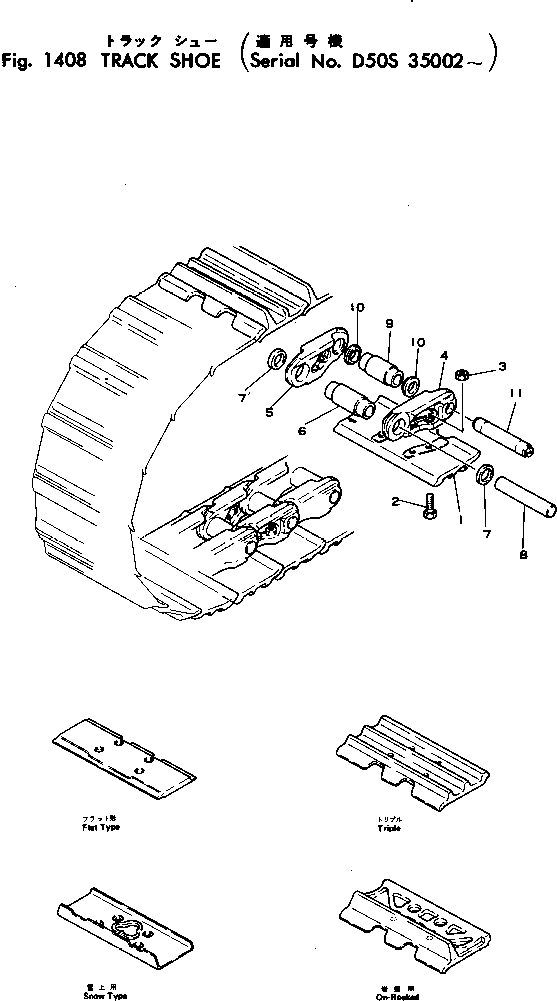 BOLT,SHOE (KIT) 141-32-11210 KOMATSU