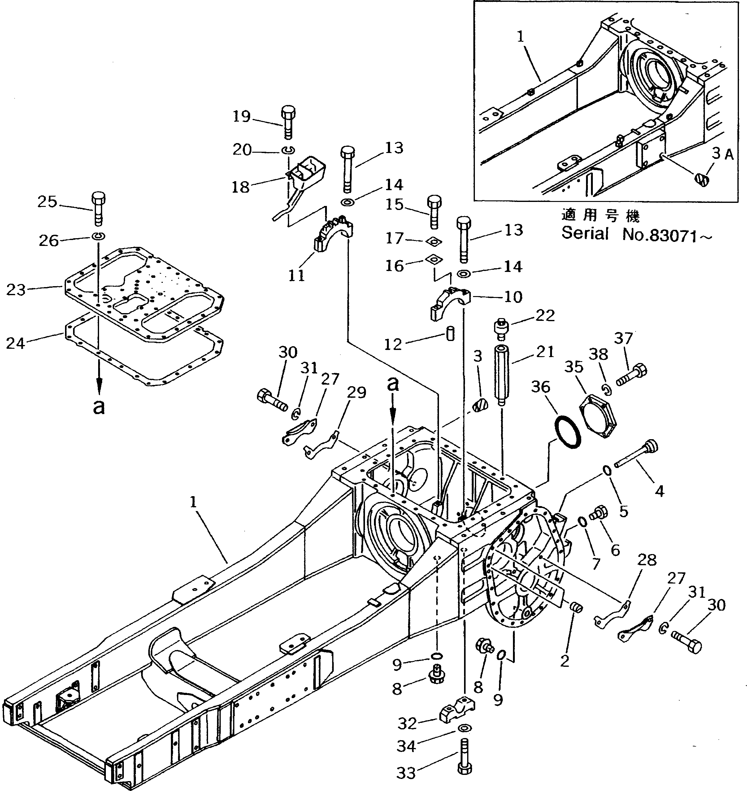 MAIN FRAME ASS'Y 134-21-51210 KOMATSU