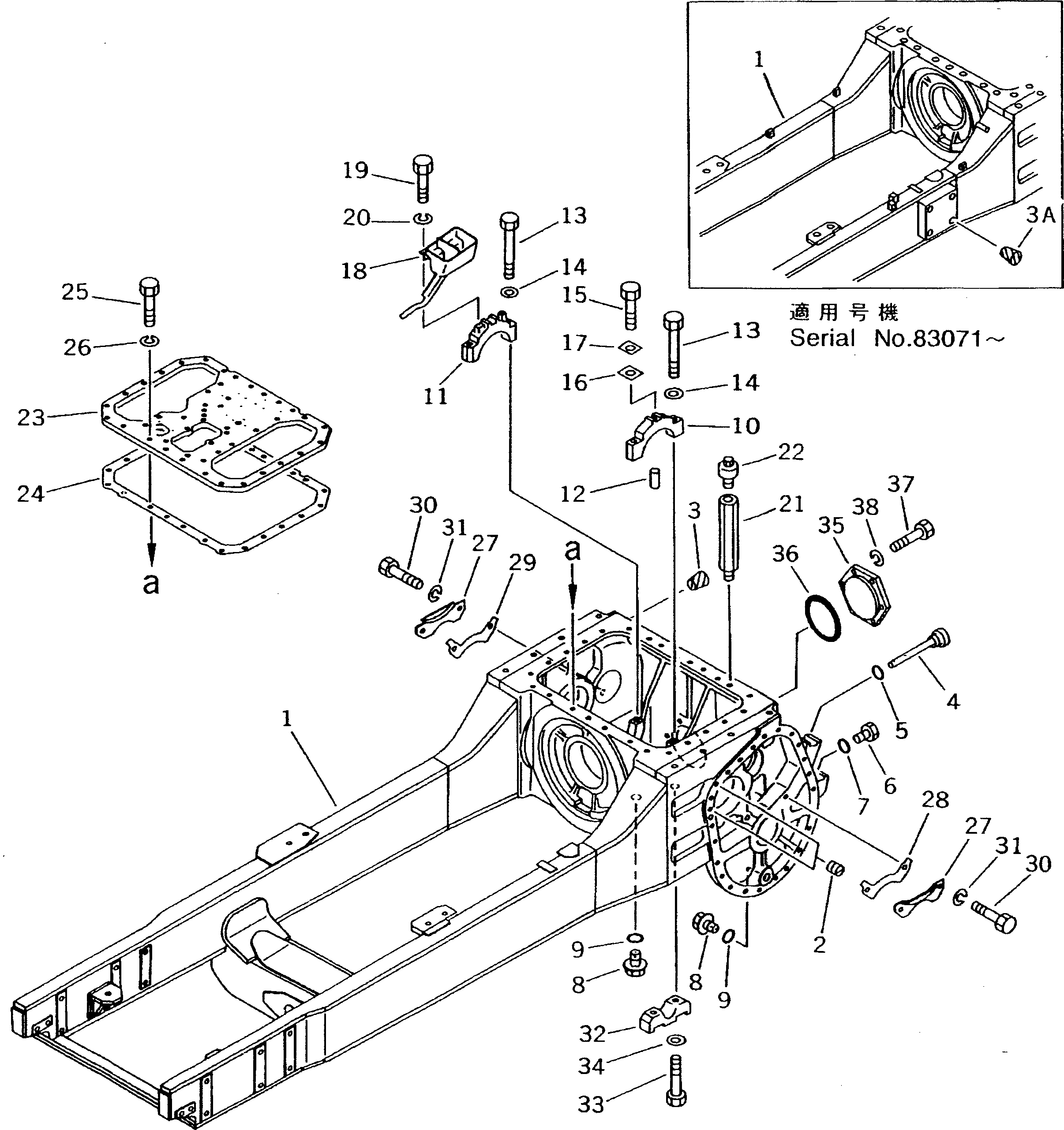 MAIN FRAME ASS'Y 134-21-51110 KOMATSU