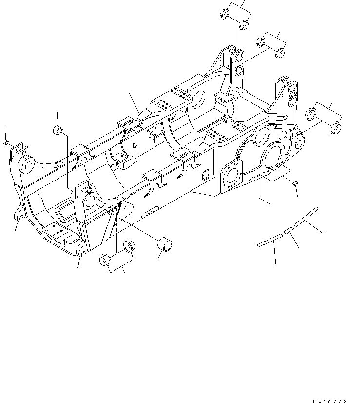 H.D MAIN FRAME 19M-21-00120 KOMATSU