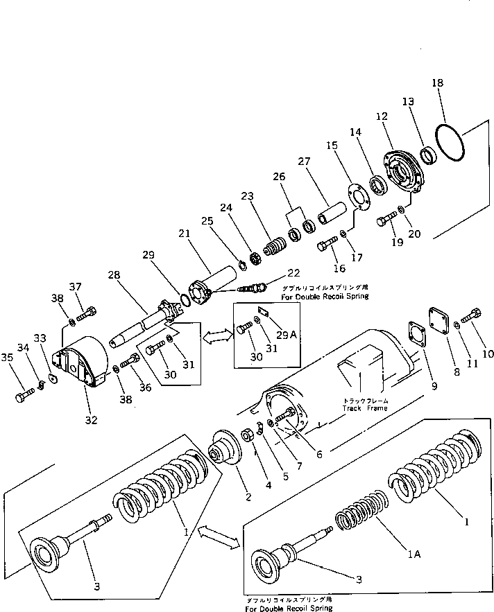 CYLINDER,(FOR TRIMMING DOZER) 144-30-81510 KOMATSU