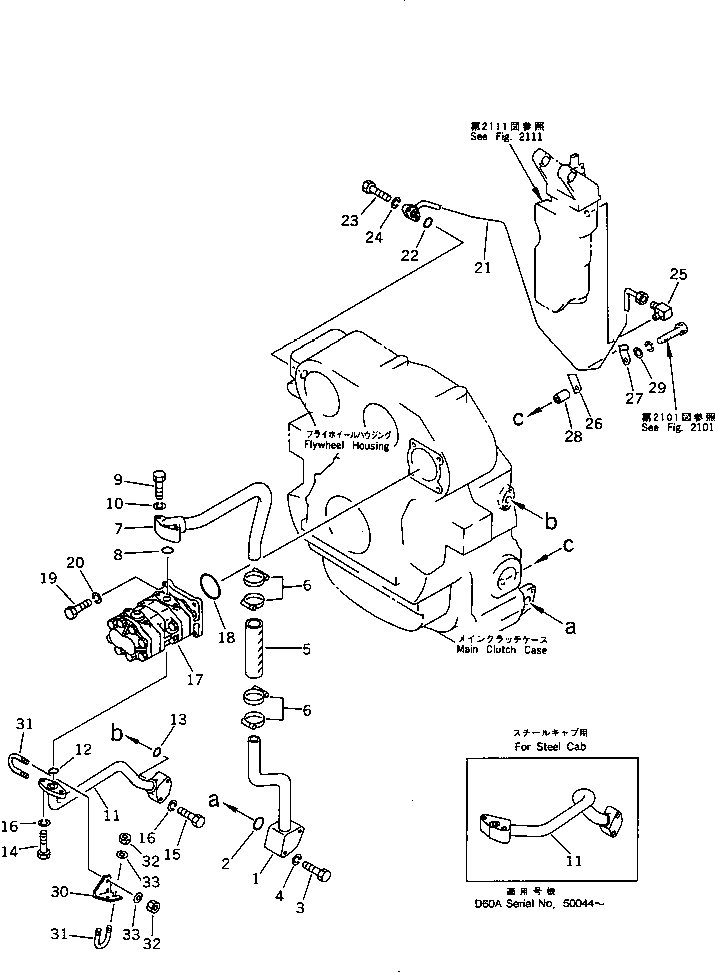 BRACKET,(FOR STEEL CAB) 144-49-51670 KOMATSU