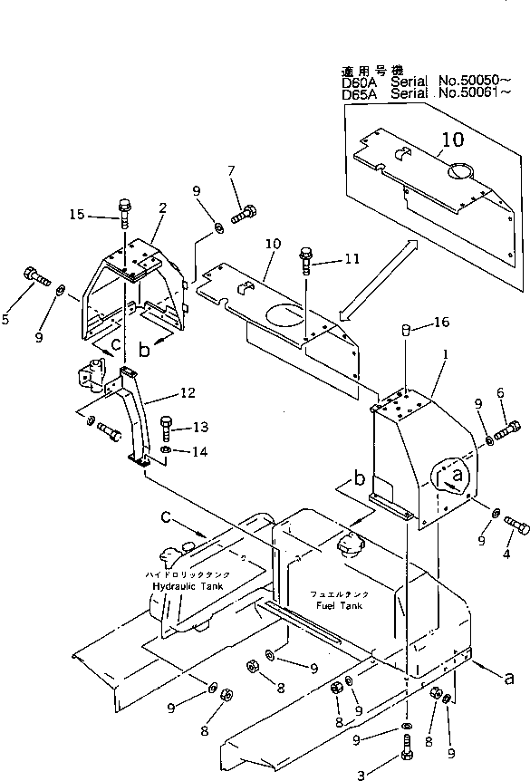BRACKET,R.H. (D65A) 144-B50-1141 KOMATSU