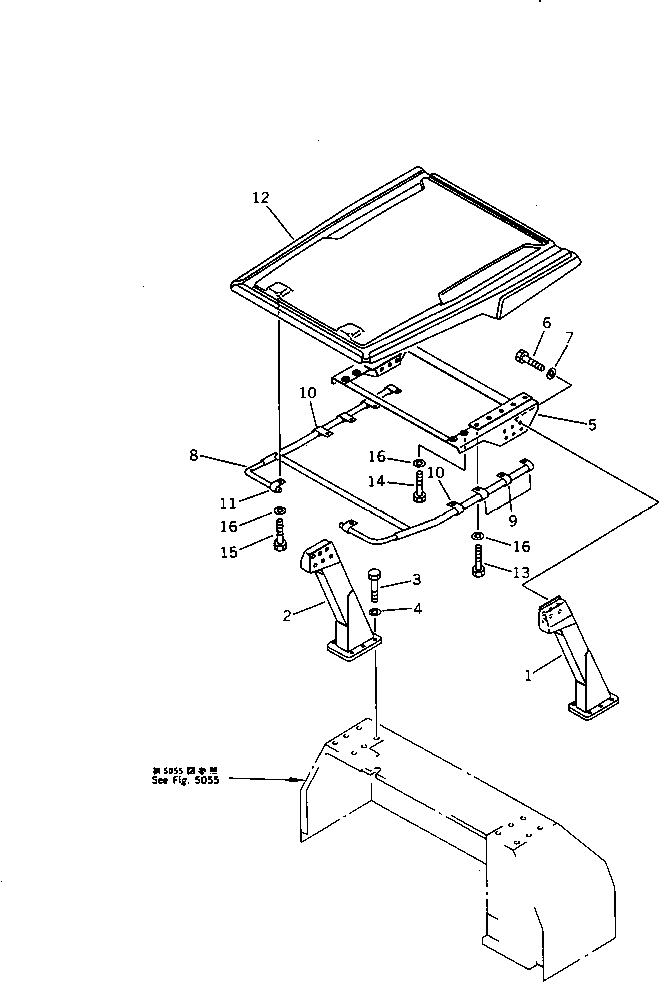 BRACKET,(FOR D65A) 144-Y06-1230 KOMATSU