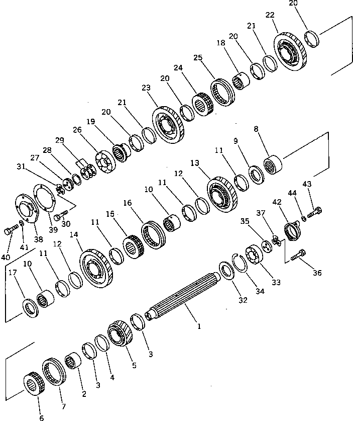 GEAR¤ 21.28 TEETH 14F-14-87380 KOMATSU