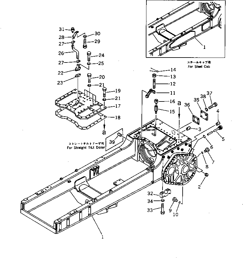 MAIN FRAME ASS'Y,(FOR SWING DRAWBER) 14F-21-81500 KOMATSU