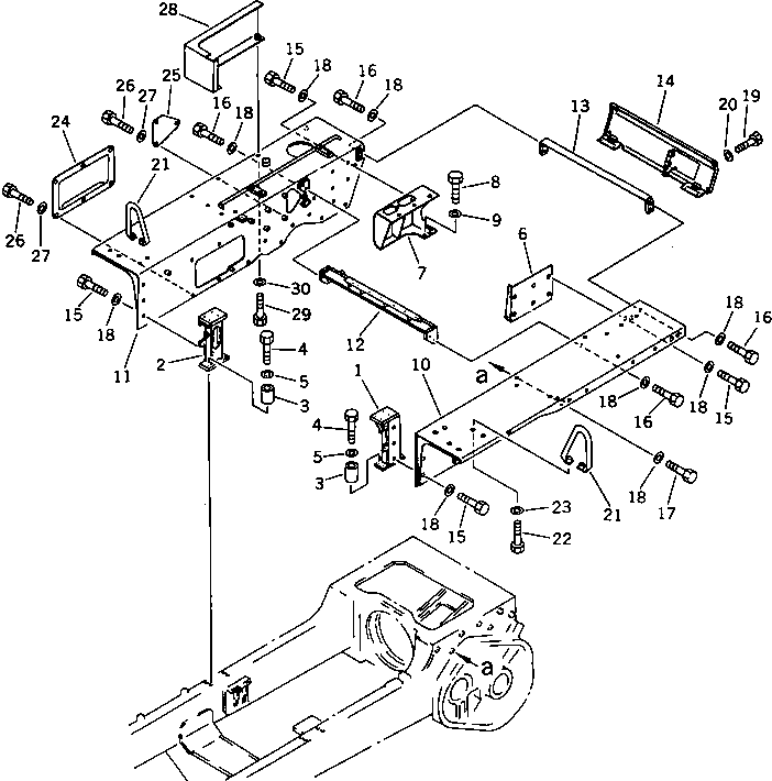 BRACKET,(FOR VEHICLE INSPECTORIAL) 144-B60-1350 KOMATSU