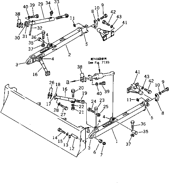 FRAME ASS'Y,R.H. (D65P) 14F-70-00030 KOMATSU