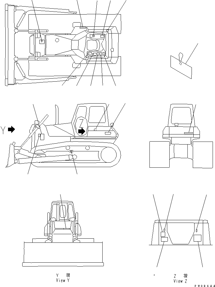 PLATE,DATA 14X-98-11451 KOMATSU