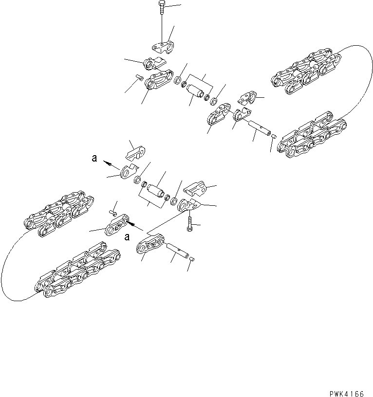 TRACK LINK ASS'Y,WD65P 14Y-32-00110 KOMATSU