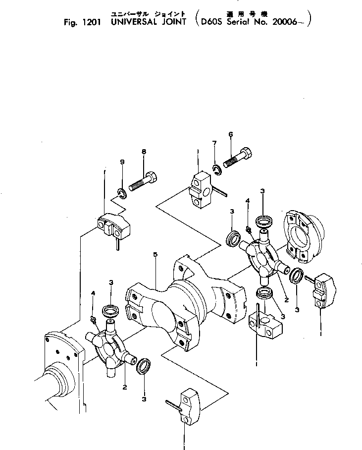 UNIVERSAL JOINT A. \0\141-10-00540 KOMATSU