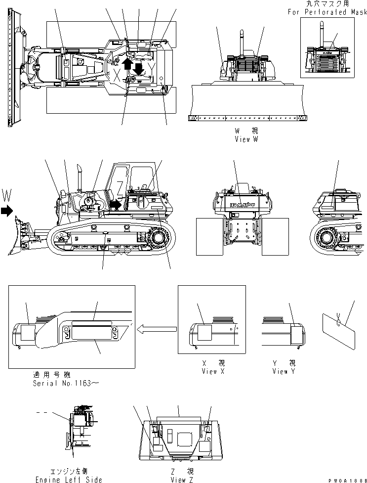 PLATE,LABOR SAFETY AND HYGINE LAW 134-98-61140 KOMATSU