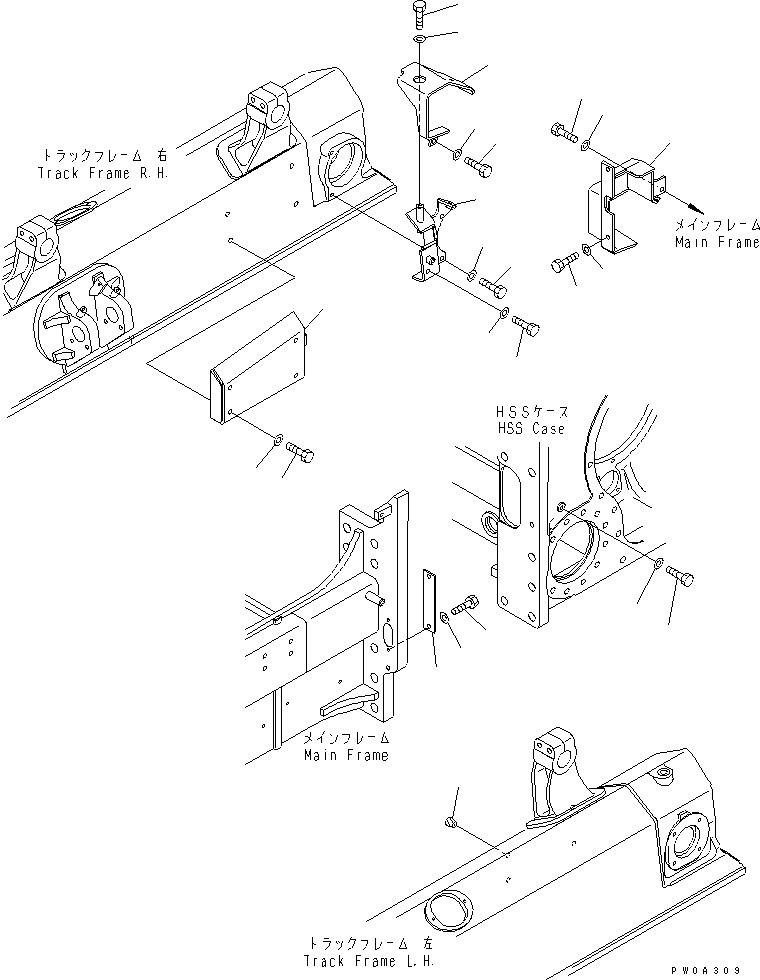 Крышка правая 13G-62-63810 KOMATSU
