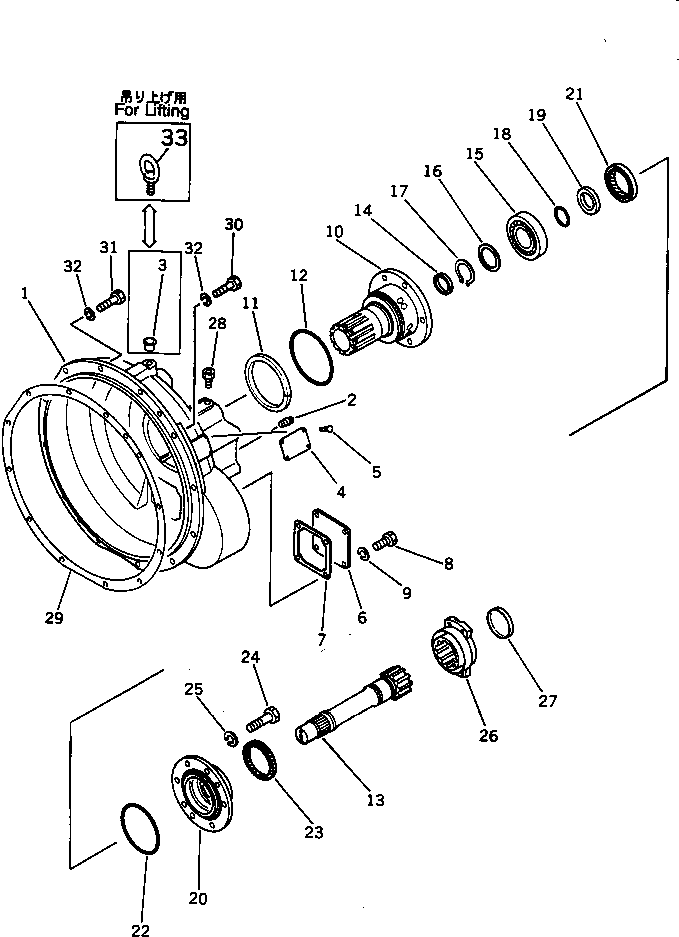 TORQUE CONVERTER A.,(TCS38-1F) \1\144-13-00010 KOMATSU