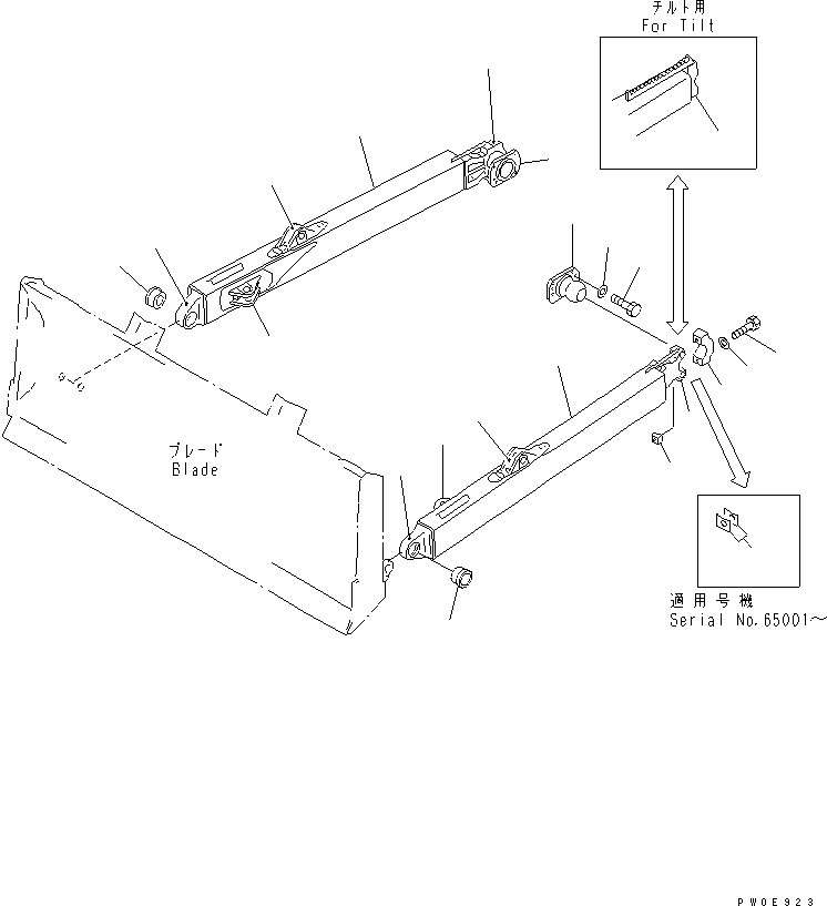 FRAME ASS'Y,R.H. 14Y-71-00140 KOMATSU