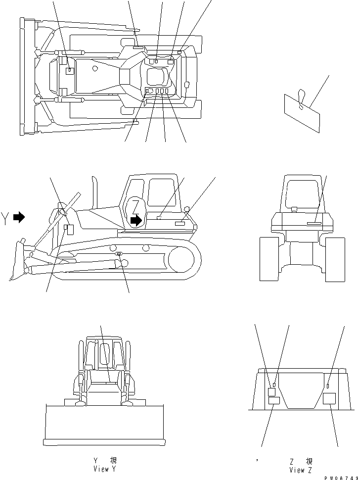 PLATE,DATA 14X-98-11421 KOMATSU