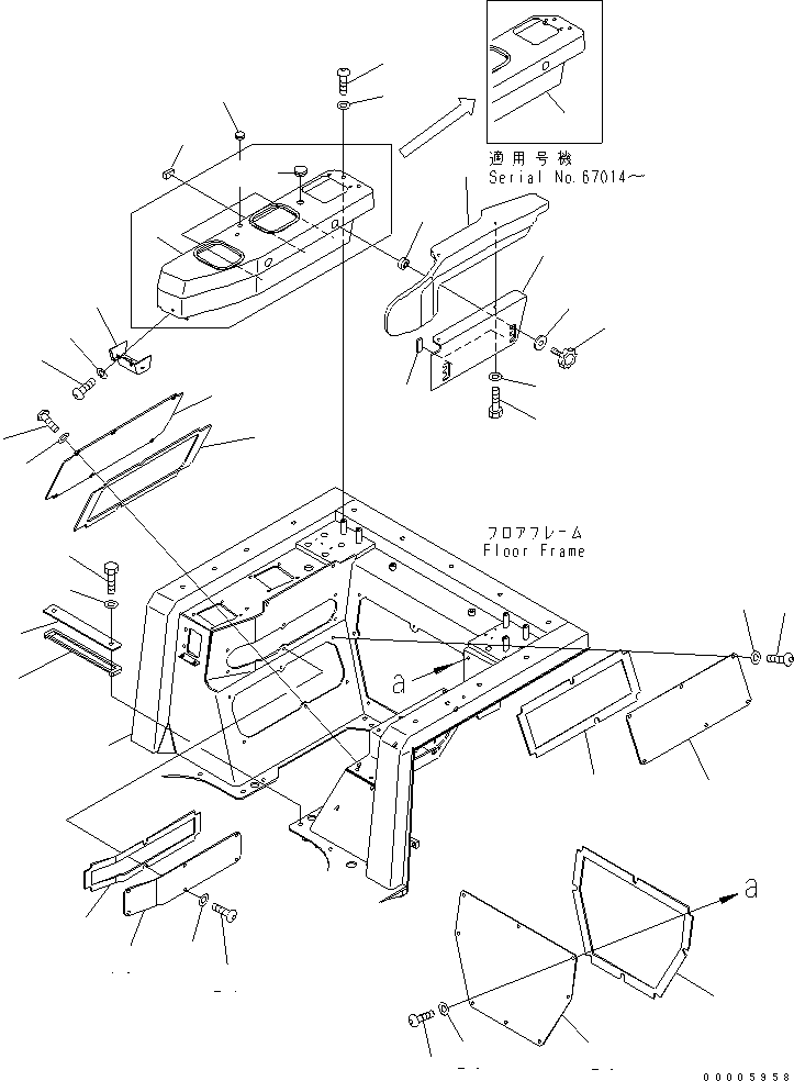 .COVER 14X-54-36711 KOMATSU
