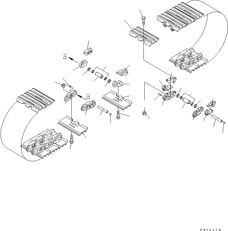 Башмак гусеницы в сборе 14X-32-02041 KOMATSU