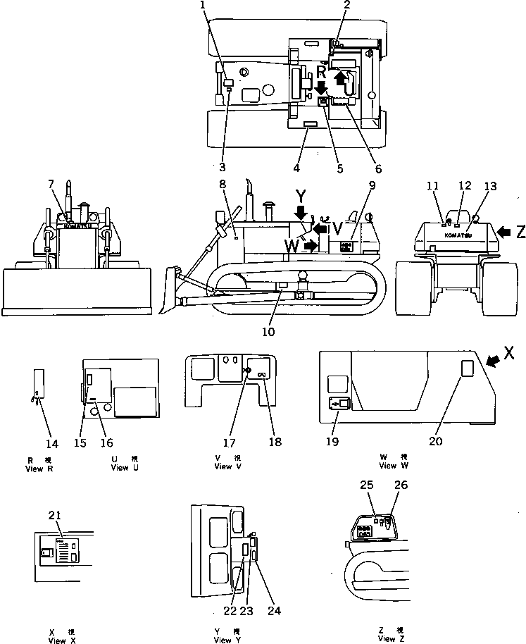 PLATE¤ DATA 144-54-51840 KOMATSU